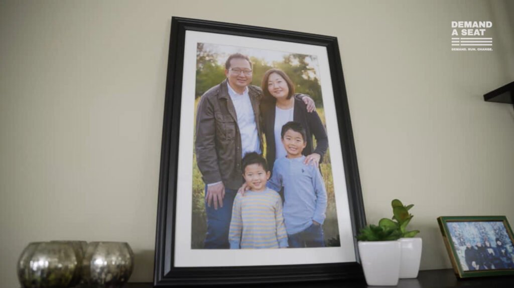 Screenshot of Everytown for Gun Safety video featuring Yeena Yoo